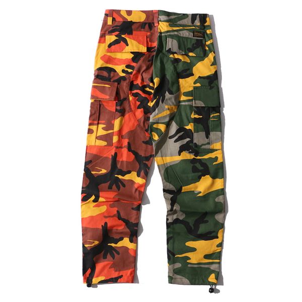 icpans two-tone camo pants men hip hop patchwork camouflage cargo trouser casual cotton multi pockets pants streetwear, Black
icpans two-tone camo pants men hip hop patchwork camouflage cargo trouser casual cotton multi pockets pants streetwear, Black