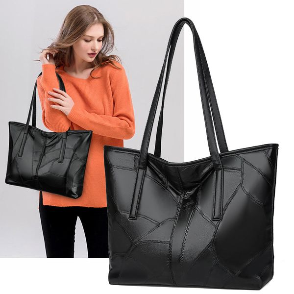 2020 new tote bag pu leather female handbag soft leather large capacity shoulder bag luxury handbags women bags designer
2020 new tote bag pu leather female handbag soft leather large capacity shoulder bag luxury handbags women bags designer