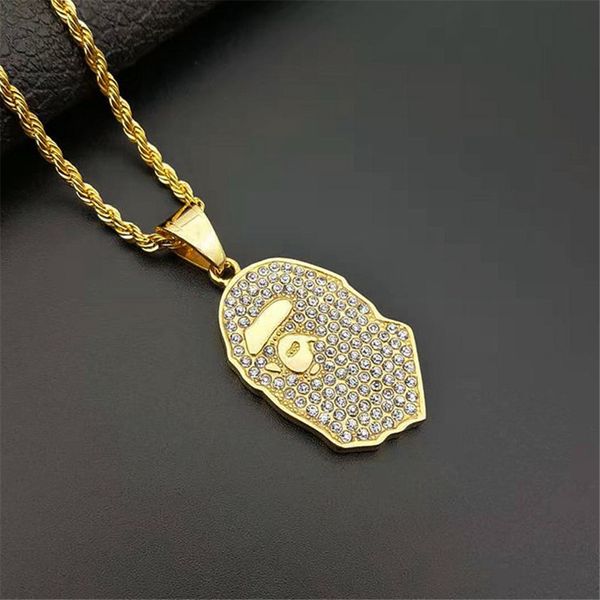 hip hop iced out full rhinestone ape man pendent necklace men's hiphop bling bling rapper jewelry dropshipping, Silver
hip hop iced out full rhinestone ape man pendent necklace men's hiphop bling bling rapper jewelry dropshipping, Silver