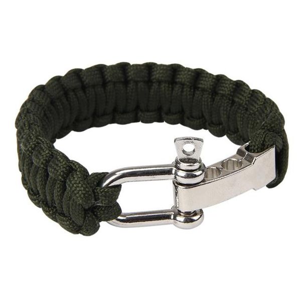 paracord rope 550 parachute cord outdoor survival bracelet camping steel shackle buckle 20-25cm paracord survival bracelet #2w
paracord rope 550 parachute cord outdoor survival bracelet camping steel shackle buckle 20-25cm paracord survival bracelet #2w