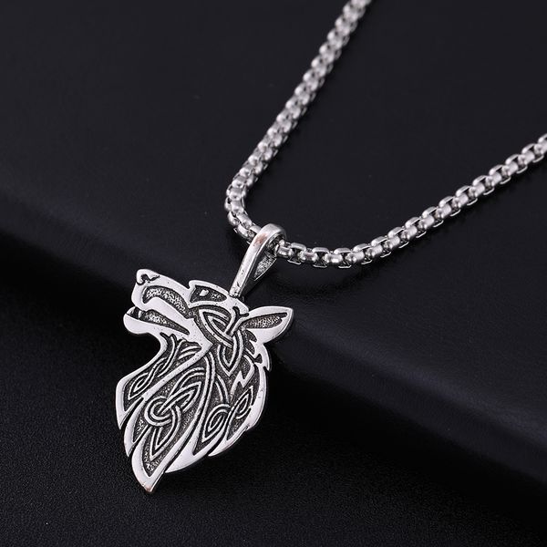 fishhook odin's steed viking wolf necklace men punk pendant scandinavian norse supernatural amulet animal stainless steeljewelry, Silver
fishhook odin's steed viking wolf necklace men punk pendant scandinavian norse supernatural amulet animal stainless steeljewelry, Silver