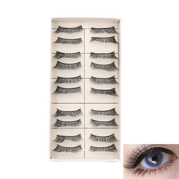 10 pair fashion natural handmade long false black eyelashes makeup black fake false eye lashes extension cosmetic tools
10 pair fashion natural handmade long false black eyelashes makeup black fake false eye lashes extension cosmetic tools