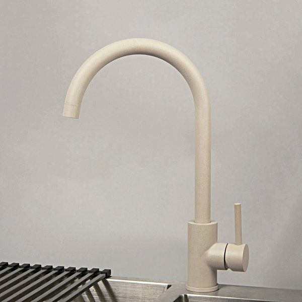 

New Beige Kitchen Sink Faucet Mixer 360 Degree Rotation Water tap Hot & Cold Water Mixer Stainless Steel Deck Mounted
