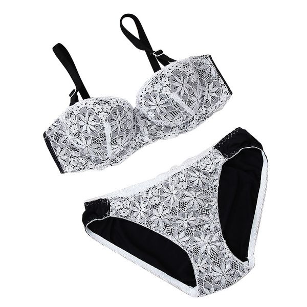 new lingerie set women seamless wire lace bra breasts push up one piece back closure underwear, Red;black
new lingerie set women seamless wire lace bra breasts push up one piece back closure underwear, Red;black