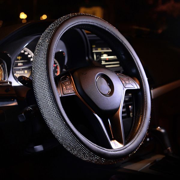 universal steering wheel cover handle rhinestone diamond leather steering covers fashion for women girls car-styling accessories
universal steering wheel cover handle rhinestone diamond leather steering covers fashion for women girls car-styling accessories