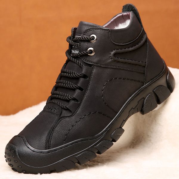 leather boots men 2019 new winter genuine leather casual boots for men comfortable antiskid outdoor keep warm sneaker, Black
leather boots men 2019 new winter genuine leather casual boots for men comfortable antiskid outdoor keep warm sneaker, Black