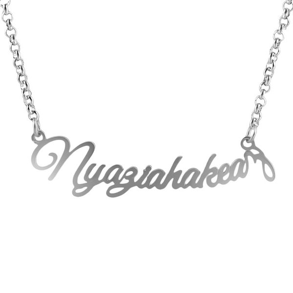 customized name necklace letter chain necklace pendant ,titanium steel name jewerly personalized gift for her women#tg12-40, Silver
customized name necklace letter chain necklace pendant ,titanium steel name jewerly personalized gift for her women#tg12-40, Silver