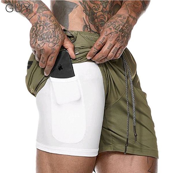 guyi 8 colors double layers sport shorts men's drawstring straight quick dry bottoms sport running gymwear fitness shorts, White;black
guyi 8 colors double layers sport shorts men's drawstring straight quick dry bottoms sport running gymwear fitness shorts, White;black
