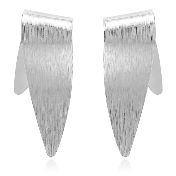 simple silver plated brushed finishing stud earrings for women, Golden;silver
simple silver plated brushed finishing stud earrings for women, Golden;silver