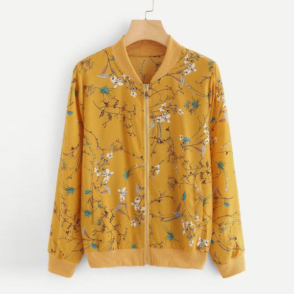моды женщины моды bomber jacket casual zipper up flower printed бейсбол пальто женские осенние женщины верхняя одежда топы yellow 3,25, Black;brown
моды женщины моды bomber jacket casual zipper up flower printed бейсбол пальто женские осенние женщины верхняя одежда топы yellow 3,25, Black;brown