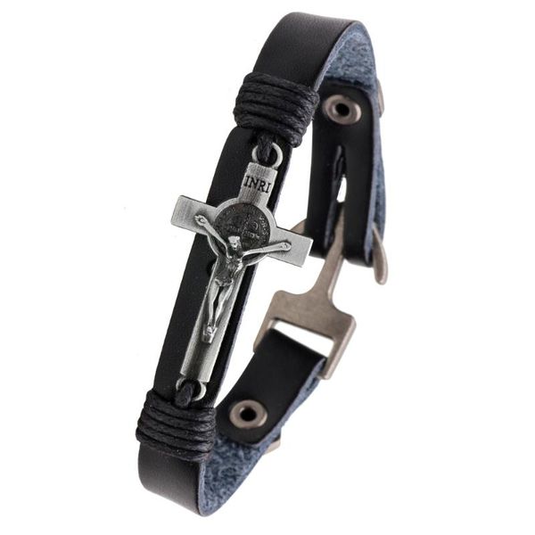 imayson alloy jesus cross leather weaving bracelet for men vintage cuff wrap rope wristband personalized birthday jewelry, White
imayson alloy jesus cross leather weaving bracelet for men vintage cuff wrap rope wristband personalized birthday jewelry, White