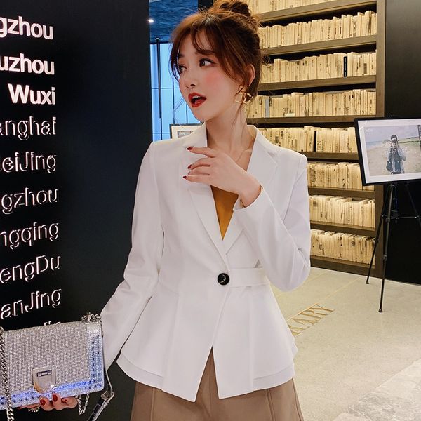 spring-summer korean version of the new womens slim-fit casual business suit sheath plain small suit jacket, White;black
spring-summer korean version of the new womens slim-fit casual business suit sheath plain small suit jacket, White;black