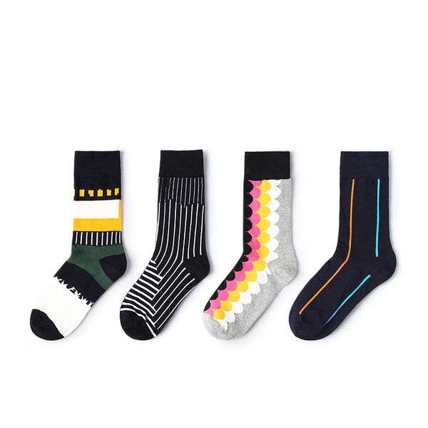 2019 new spring woman socks 1 pair long cotton women fashion happy socks man, Black;white
2019 new spring woman socks 1 pair long cotton women fashion happy socks man, Black;white