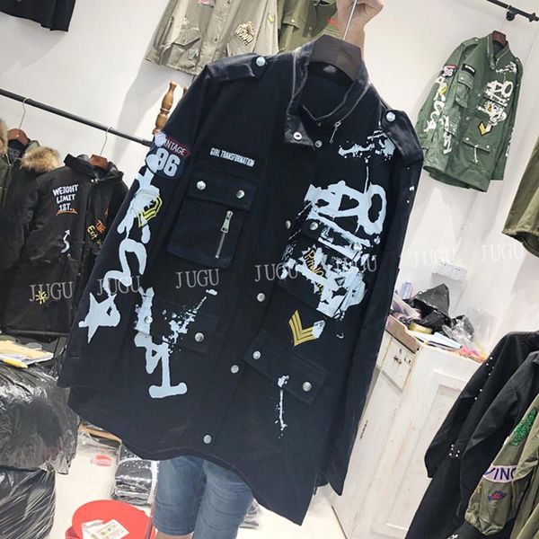 осень уличная граффити джинсовая куртка свободные windbrraker куртка женщин bf harajuku бомбардировщик для женщин новые женские джинсовые ку, Black;brown
осень уличная граффити джинсовая куртка свободные windbrraker куртка женщин bf harajuku бомбардировщик для женщин новые женские джинсовые ку, Black;brown