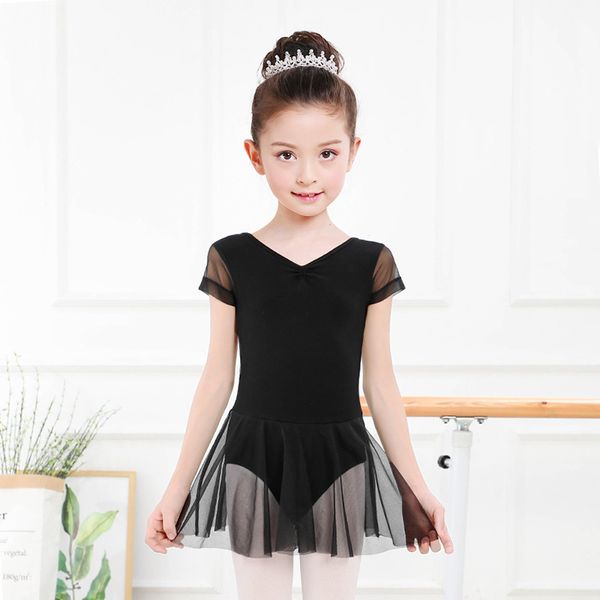 children rushed front dance suit summer ballet dancing clothes skirt girl uniforms with short sleeves, Black;red
children rushed front dance suit summer ballet dancing clothes skirt girl uniforms with short sleeves, Black;red