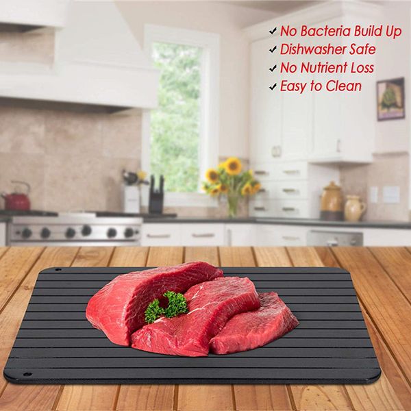 9x speed aluminum fast defrosting tray thaw frozen food meat fruit quick defrosting plate board defrost kitchen gadgets tools
9x speed aluminum fast defrosting tray thaw frozen food meat fruit quick defrosting plate board defrost kitchen gadgets tools