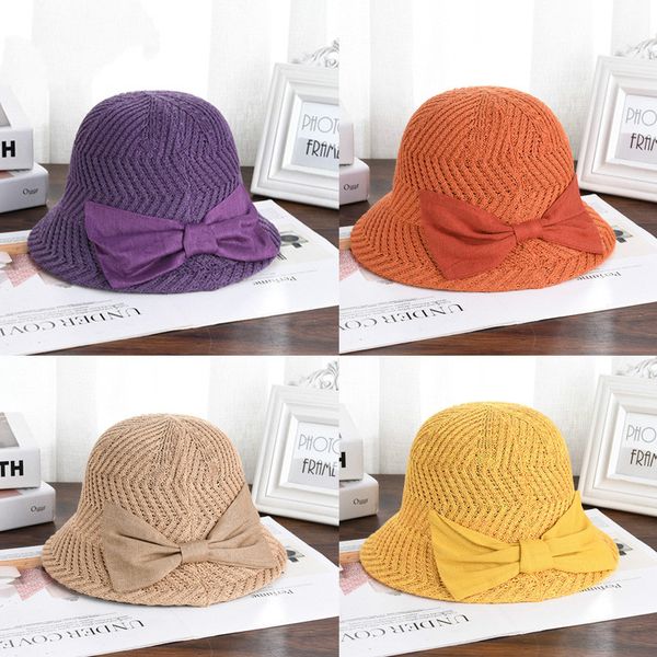henchiry 2020 spring & summer hat women's cotton knitted hat fashion basin big bow sun ladies hats womens summer caps, Blue;gray
henchiry 2020 spring & summer hat women's cotton knitted hat fashion basin big bow sun ladies hats womens summer caps, Blue;gray