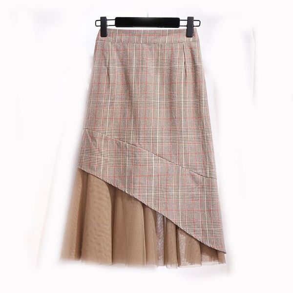 women's clothing elegant skirts new 2020 spring summer black khaki elastic waist plus size gauze joint plaid fishtail skirt
women's clothing elegant skirts new 2020 spring summer black khaki elastic waist plus size gauze joint plaid fishtail skirt