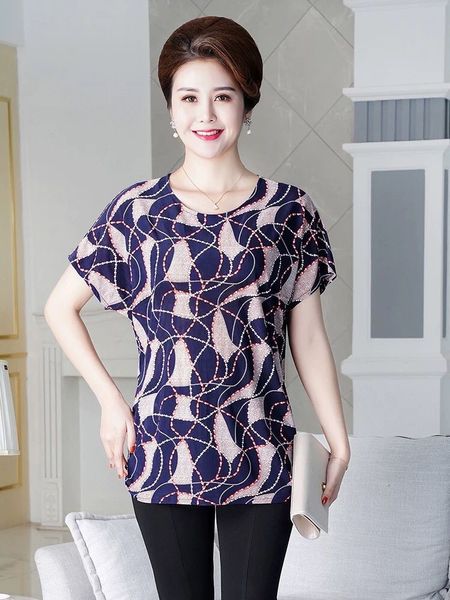 summer mom 40-50 years old middle-aged and elderly large size women's short sleeve t-shirt clothes plus fat t-shirt grandma's clot, White
summer mom 40-50 years old middle-aged and elderly large size women's short sleeve t-shirt clothes plus fat t-shirt grandma's clot, White