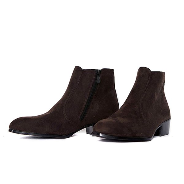 Men Autumn Early Winter High Top Ankle Boots Pointed Toe Flock Nubuck Winter Shoes Fashion Mens Boots, Black
Men Autumn Early Winter High Top Ankle Boots Pointed Toe Flock Nubuck Winter Shoes Fashion Mens Boots, Black