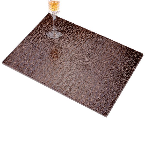 whism insulation pad mat decorative coffee coasters pu leather placemat european style crocodile pattern table mat
whism insulation pad mat decorative coffee coasters pu leather placemat european style crocodile pattern table mat
