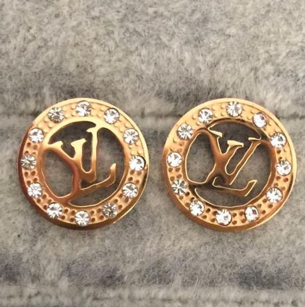 new arrival famous designer l letter wedding jewelry luxury women earrings 316l titanium steel earrings gold plated stud earring, Golden;silver
new arrival famous designer l letter wedding jewelry luxury women earrings 316l titanium steel earrings gold plated stud earring, Golden;silver