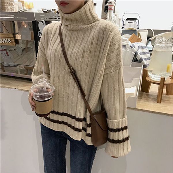 spring/autumn women clothing computer knitted women sweaters long sleeve turtleneck loose pullovers college students sweaters, White;black
spring/autumn women clothing computer knitted women sweaters long sleeve turtleneck loose pullovers college students sweaters, White;black