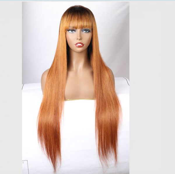 ombre t1b / 30 straight полного шнурка человеческих волос париков с челкой перуанского straight 360 людьми фронта шнурок волос париков pre-щ, Black;brown 
ombre t1b / 30 straight полного шнурка человеческих волос париков с челкой перуанского straight 360 людьми фронта шнурок волос париков pre-щ, Black;brown