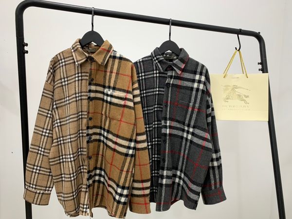 19fw new luxurious brand design bbr plaid half woolen blouse jacket men women fashion casual streetwear sweatshirts outdoor shirts, Gray;blue
19fw new luxurious brand design bbr plaid half woolen blouse jacket men women fashion casual streetwear sweatshirts outdoor shirts, Gray;blue