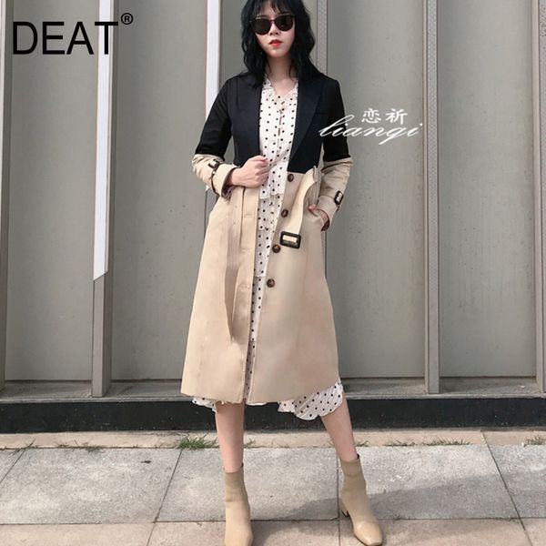 deat 2020 new spring jacket turn-down collar full sleeves contrast colors single breasted windbreaker female jacket wk27004l, Tan;black
deat 2020 new spring jacket turn-down collar full sleeves contrast colors single breasted windbreaker female jacket wk27004l, Tan;black