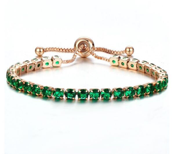 fashion- quality 18k rose gold link round cut sparkling crystals stones bracelets for womens jewelry, Golden;silver
fashion- quality 18k rose gold link round cut sparkling crystals stones bracelets for womens jewelry, Golden;silver