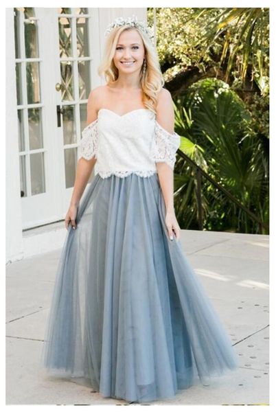 colorful wedding dresses for bohemian bride off shoulder short sleeve lace tulle bridal gowns floor length vestidos de noiva, White
colorful wedding dresses for bohemian bride off shoulder short sleeve lace tulle bridal gowns floor length vestidos de noiva, White