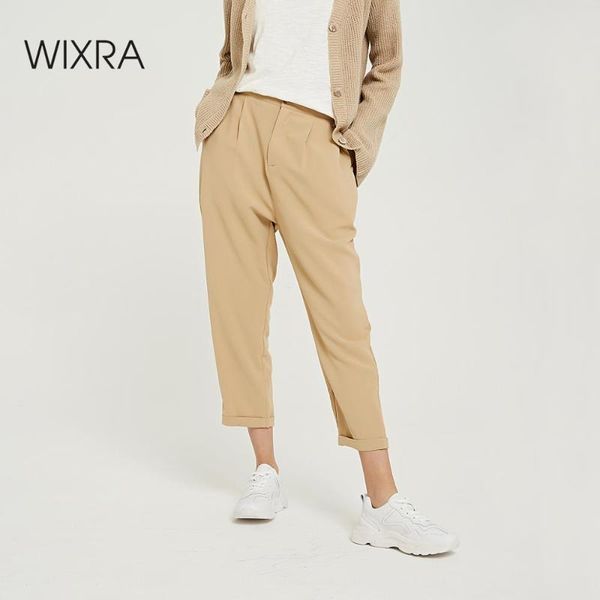 wixra 2019 new solid casual women's pants high elastic waist straight long trousers spring autumn ladies bottom, Black;white
wixra 2019 new solid casual women's pants high elastic waist straight long trousers spring autumn ladies bottom, Black;white