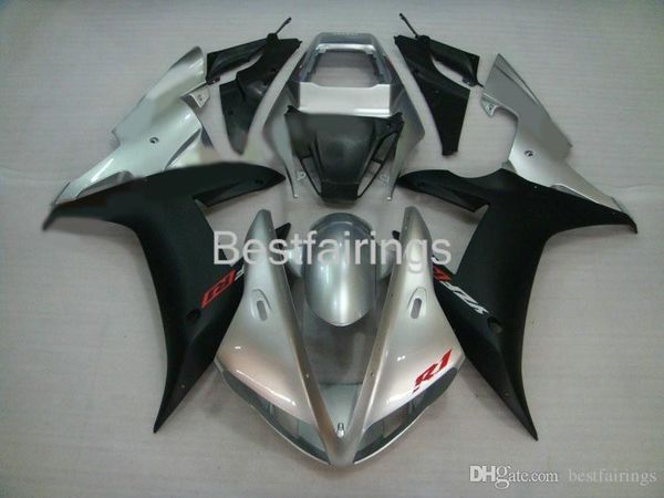 100 fitment injection molding fairing kit for yamaha r1 2002 2003 silver black fairings yzf r1 02 03 jy25
100 fitment injection molding fairing kit for yamaha r1 2002 2003 silver black fairings yzf r1 02 03 jy25