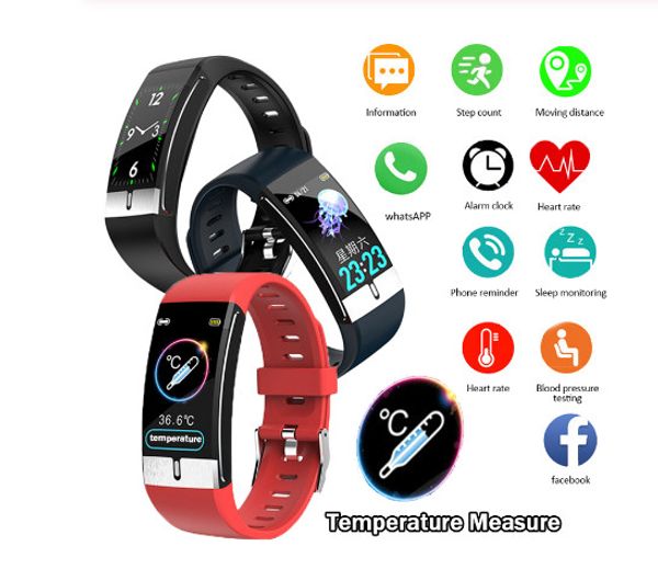 e66 thermometer smart watch ecg blood pressure blood oxygen heart rate pedometer step monitoring waterproof temperature measure
e66 thermometer smart watch ecg blood pressure blood oxygen heart rate pedometer step monitoring waterproof temperature measure