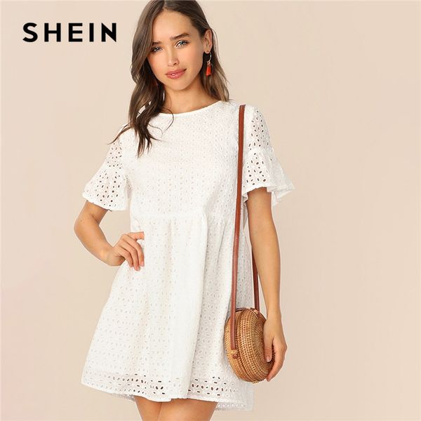 shein boho flounce short sleeve solid schiffy straight summer lace dress women elegant o-neck tunic shift cute dresses, Black;gray
shein boho flounce short sleeve solid schiffy straight summer lace dress women elegant o-neck tunic shift cute dresses, Black;gray