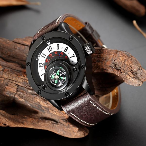 sport men oulm men's casual compass unique quartz male watch watches leather design decorative wristwatch dovtr, Slivery;brown
sport men oulm men's casual compass unique quartz male watch watches leather design decorative wristwatch dovtr, Slivery;brown