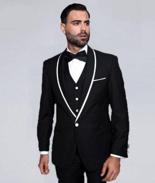 men's suits & blazers tpsaade fashion one button blazer groom tuxedos shawl lapel groomsmen men 3 pieces (jacket+pants+vest+tie), White;black
men's suits & blazers tpsaade fashion one button blazer groom tuxedos shawl lapel groomsmen men 3 pieces (jacket+pants+vest+tie), White;black