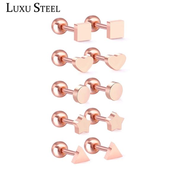 luxusteel 5pairs earring sets wholesale price rose gold/black color round/star/hearriangle/square screw stud earrings female, Golden;silver
luxusteel 5pairs earring sets wholesale price rose gold/black color round/star/hearriangle/square screw stud earrings female, Golden;silver