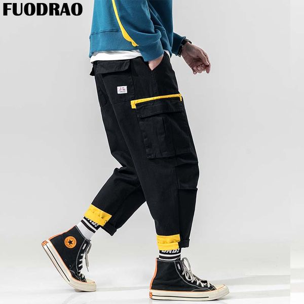 fuodrao pockets cargo pants men color patchwork casual pants fashion loose jogger harajuku streetwear bottoms k151, Black
fuodrao pockets cargo pants men color patchwork casual pants fashion loose jogger harajuku streetwear bottoms k151, Black