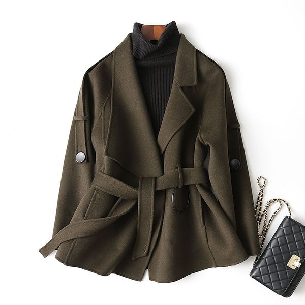 women's wool & blends 4040 casual coat female autumn winter double-sided women short outerwear casaco feminino 37349 wyq3365, Black
women's wool & blends 4040 casual coat female autumn winter double-sided women short outerwear casaco feminino 37349 wyq3365, Black