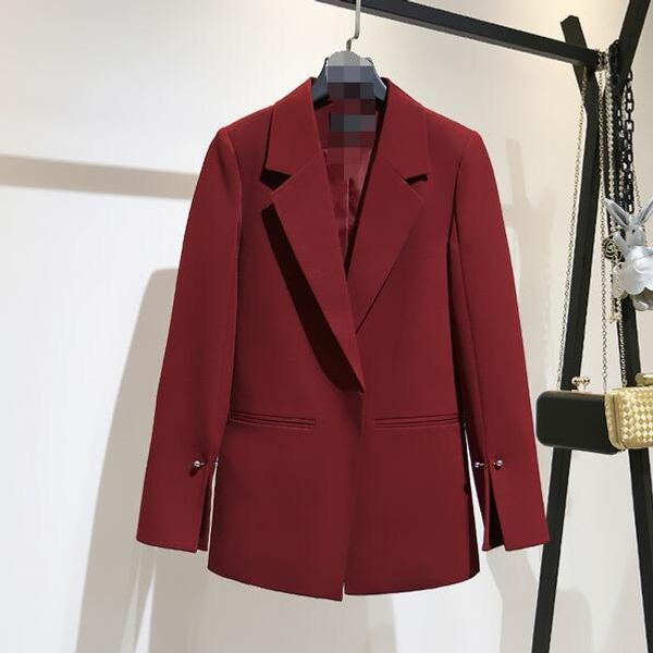 2019 autumn new pattern coat notched collar spilt sleeve pearls decoration pocket ladies blazer dc460, White;black
2019 autumn new pattern coat notched collar spilt sleeve pearls decoration pocket ladies blazer dc460, White;black
