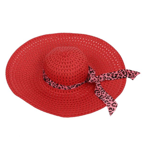 saf-red summer exquisite leopard ribbon bowknot decorated openwork sun hat for women, Blue;gray
saf-red summer exquisite leopard ribbon bowknot decorated openwork sun hat for women, Blue;gray