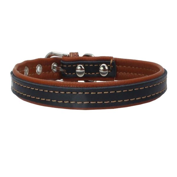 dog collars adjustable cow leather dog pet cat puppy collar safety neck buckle strap 6 colors
dog collars adjustable cow leather dog pet cat puppy collar safety neck buckle strap 6 colors