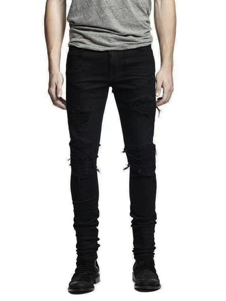 american streetwear fashion men jeans destroyed patch spliced design ripped jeans men hip hop broken pants brand skinny, Blue
american streetwear fashion men jeans destroyed patch spliced design ripped jeans men hip hop broken pants brand skinny, Blue