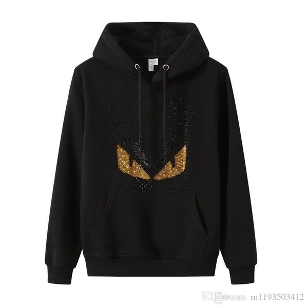 2019 new monster hooded sweater men's sports shirt drilling and velvet hooded sweater casual hoodie jacket size s-3xl designer hood, Black
2019 new monster hooded sweater men's sports shirt drilling and velvet hooded sweater casual hoodie jacket size s-3xl designer hood, Black
