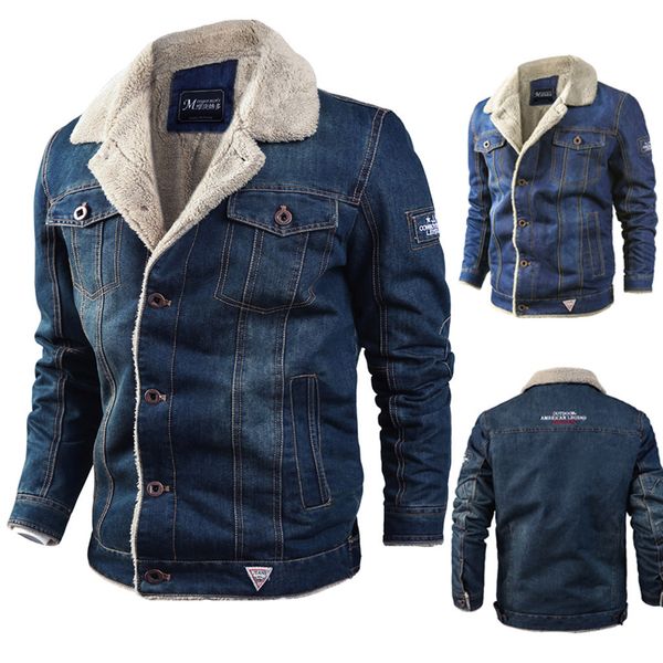 fashion plush denim comfortble wram jacket casual autumn winter men long sleeve polyester denim jacket m0903, Black;brown
fashion plush denim comfortble wram jacket casual autumn winter men long sleeve polyester denim jacket m0903, Black;brown