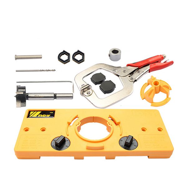 35mm cup style hinge drill bit boring guide door hole drill locator jig guide with vise grip for tools set
35mm cup style hinge drill bit boring guide door hole drill locator jig guide with vise grip for tools set