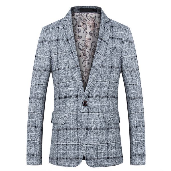 plaid casual mens slim fit blazers jackets large size single button gentleman suit stage clothes for singers outerwear yt50199, White;black
plaid casual mens slim fit blazers jackets large size single button gentleman suit stage clothes for singers outerwear yt50199, White;black