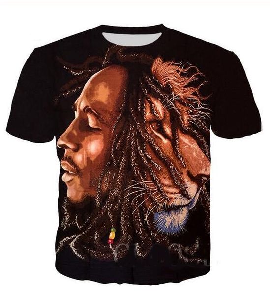 new fashion mens / womans bob marley shirt summer style funny 3d print casual t-shirt plus size t0197, White;black
new fashion mens / womans bob marley shirt summer style funny 3d print casual t-shirt plus size t0197, White;black
